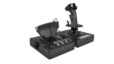 Logitech G X56 HOTAS Schubregler Stick Controller PC Simulation RGB USB Schwarz