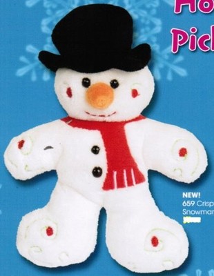 Douglas Toys Crispy Snowman Plush Stuffed Animal 7''