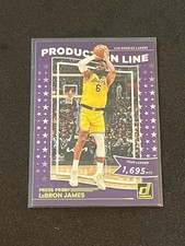 2022-23 Panini Donruss Basketball LeBron James Production Line Press Proof Gold