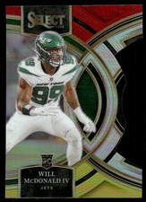 2023 Panini Select #192 Will McDonald IV Red and Yellow Prizms Die Cuts