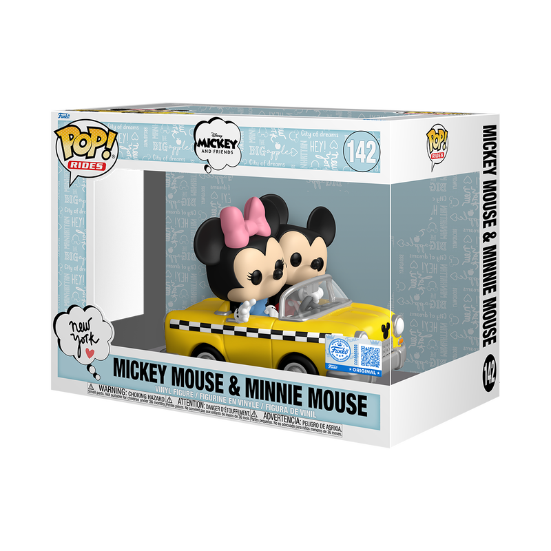 Pop! Rides Super Deluxe Mickey & Minnie Mouse NY Taxi Figure