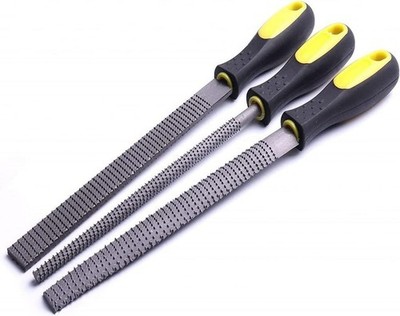 AihuiWood Rasp File Set 3 Pack Wood File Woodworking Files, Round, Half-round...