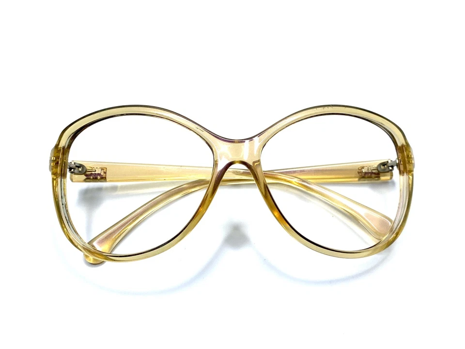 Dolce & Gabbana Transparente Beige Tostado Ámbar Naranja Ovalado Gafas De Gran Tamaño 58 16 135 Foto 4 de 4