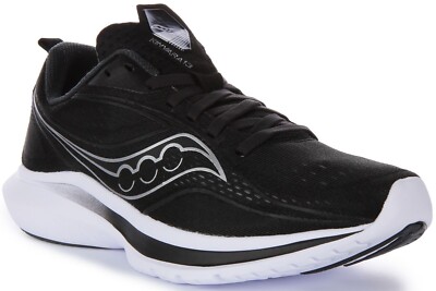Saucony Kinvara 13 Leichter Mesh Trainer Schwarz Silber Damen EU 36-42