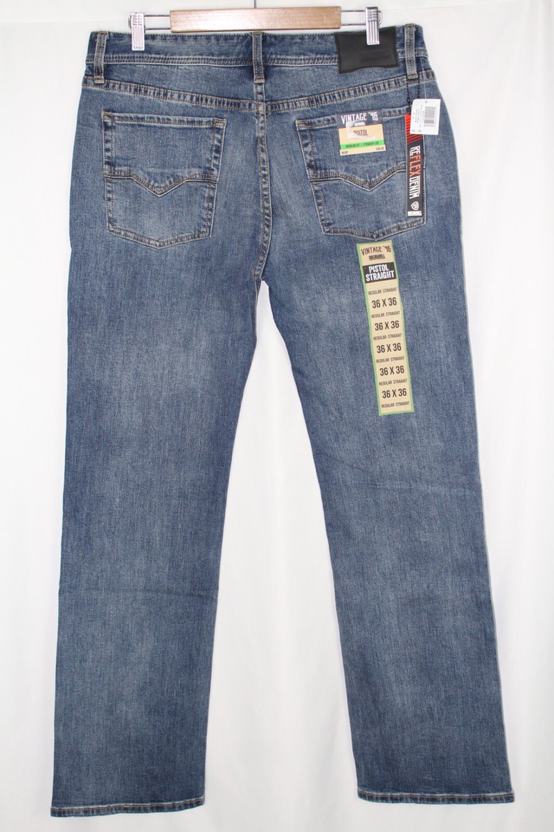 Rock & Roll Denim Vintage 46 Pistol Straight Jeans Men