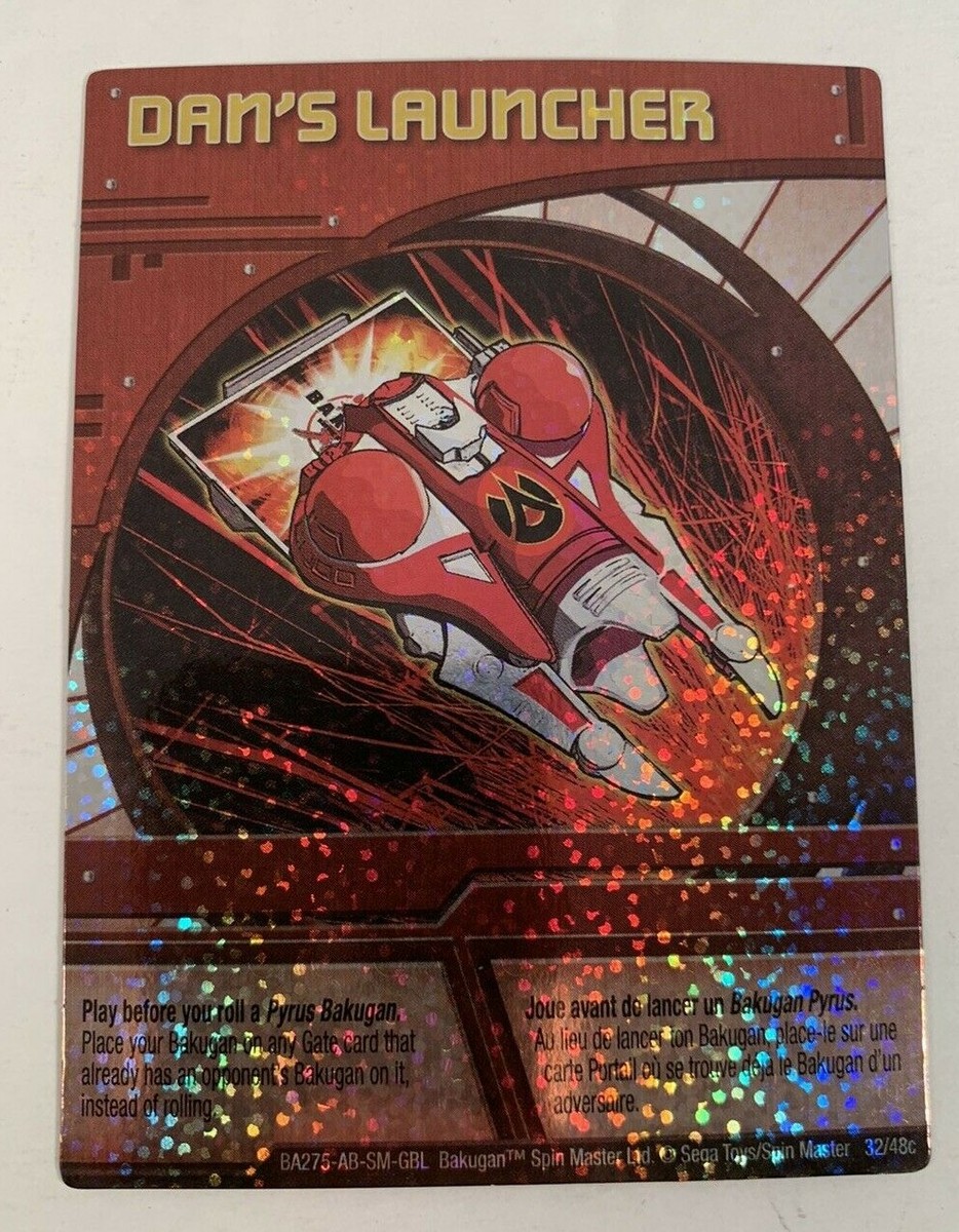 Bakugan Battle Brawlers Dan's Launcher BA275 Rare Card Foil Holo 40/48b