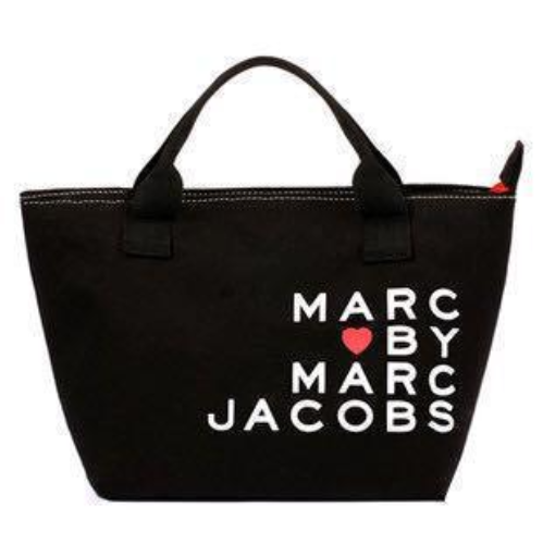 MARC BY MARC JACOBS Zip Mini Tote Bag Hand Bag Canvas Black