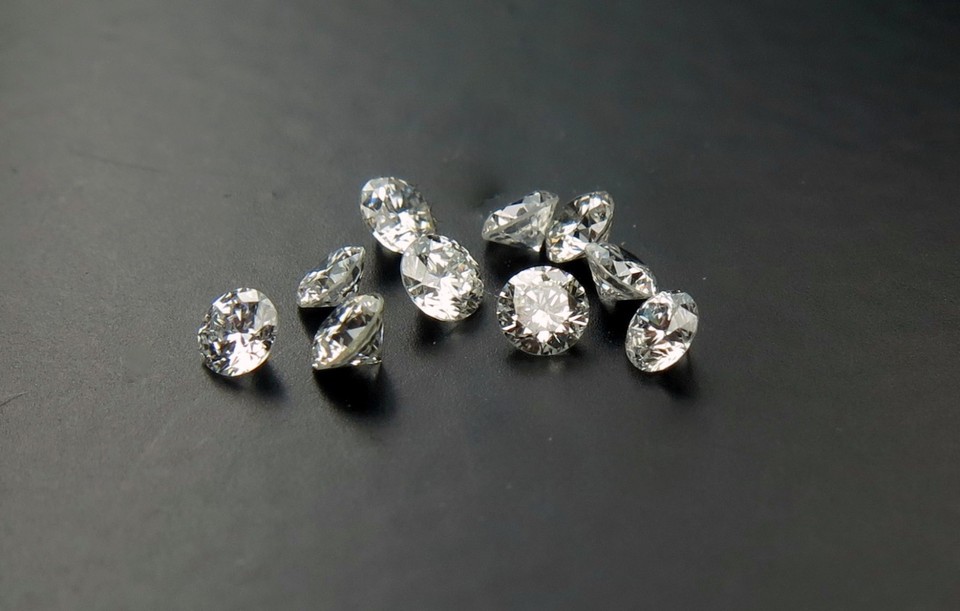 Natural Loose Diamond Round Shape G H White SI1 Clarity 1.10 MM 30 Pcs ...