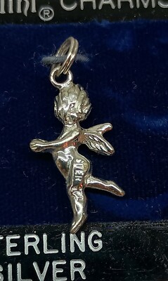 Sterling Silber 925 Cherub Engel Charm Anhänger 