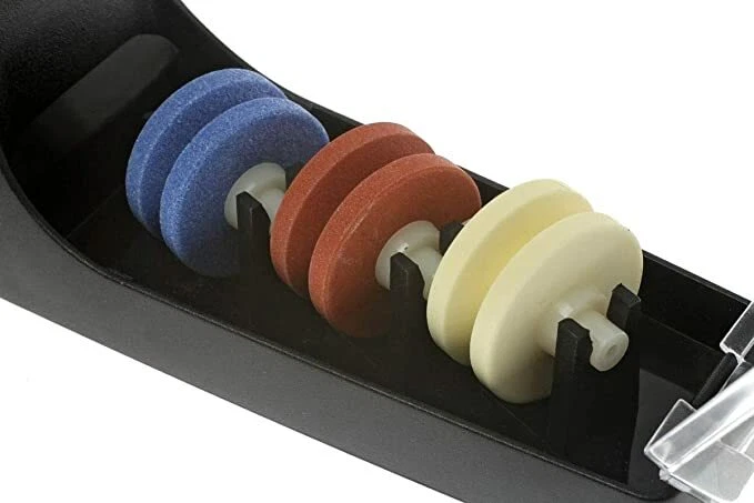 Afilador de cuchillos de agua de cerámica global Minosharp No.550 negro rojo 3 importación de Japón Foto 4 de 4