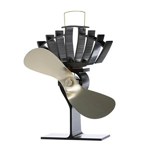 Ultrair 810cabbx Classic Styled Heat Powered Wood Stove Fan 125 Cfm Gold  Midsize | eBay