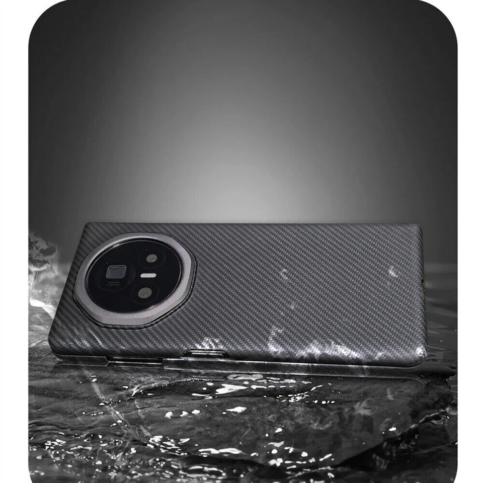 1Pc Real Carbon Fiber Grids Camouflag Thin Cover For Honor Magic V3