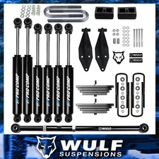 WULF 2.8" Front 2" Rear Lift Kit w/ Pro Comp Shocks + TB For 99-04 Ford F350 4X4