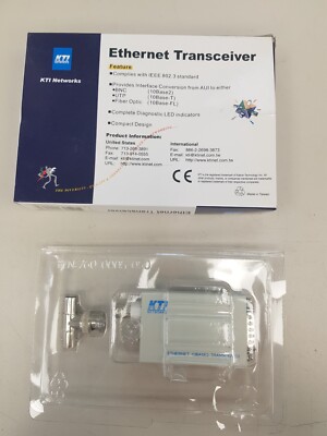 Ethernet Transeiver KTI NETWORKS KT-10B Ethernet 10Base 2 Empfangseinheit