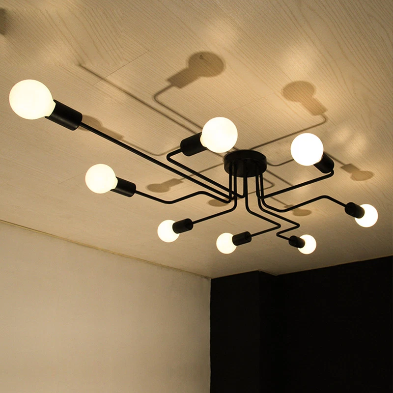 Black Chandelier Lighting Bar Flush Mount Ceiling Lights Kitchen