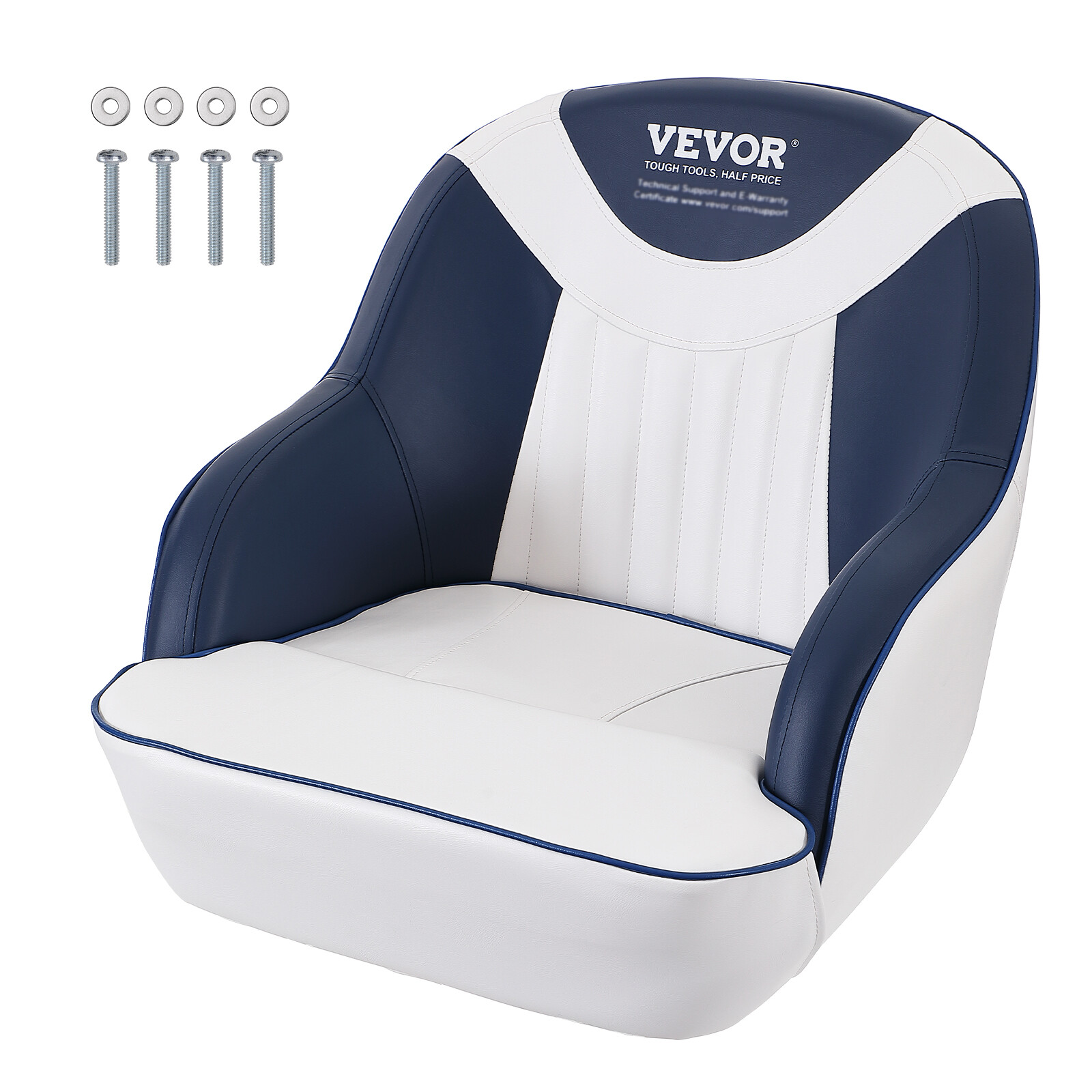 Siège de bateau VEVOR ergonomique contre le mal de dos pour pilote de ponton et pêche