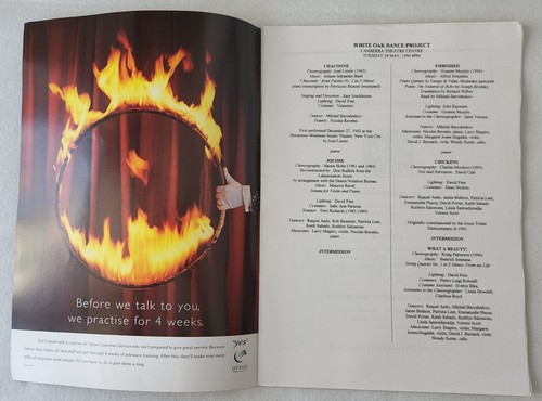 White Oak Dance Project, Michael Edgley 1996, Program, Mikhail Baryshnikov - Picture 2 of 10