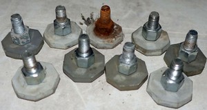 4 Stück Fuß verstellbar Gerätefuß von Waschmaschine HAIER HW50-1002 OK OWM-150