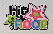Gymnastics Title Hit The Floor. Scrapbook, Card Making Paper Piecing