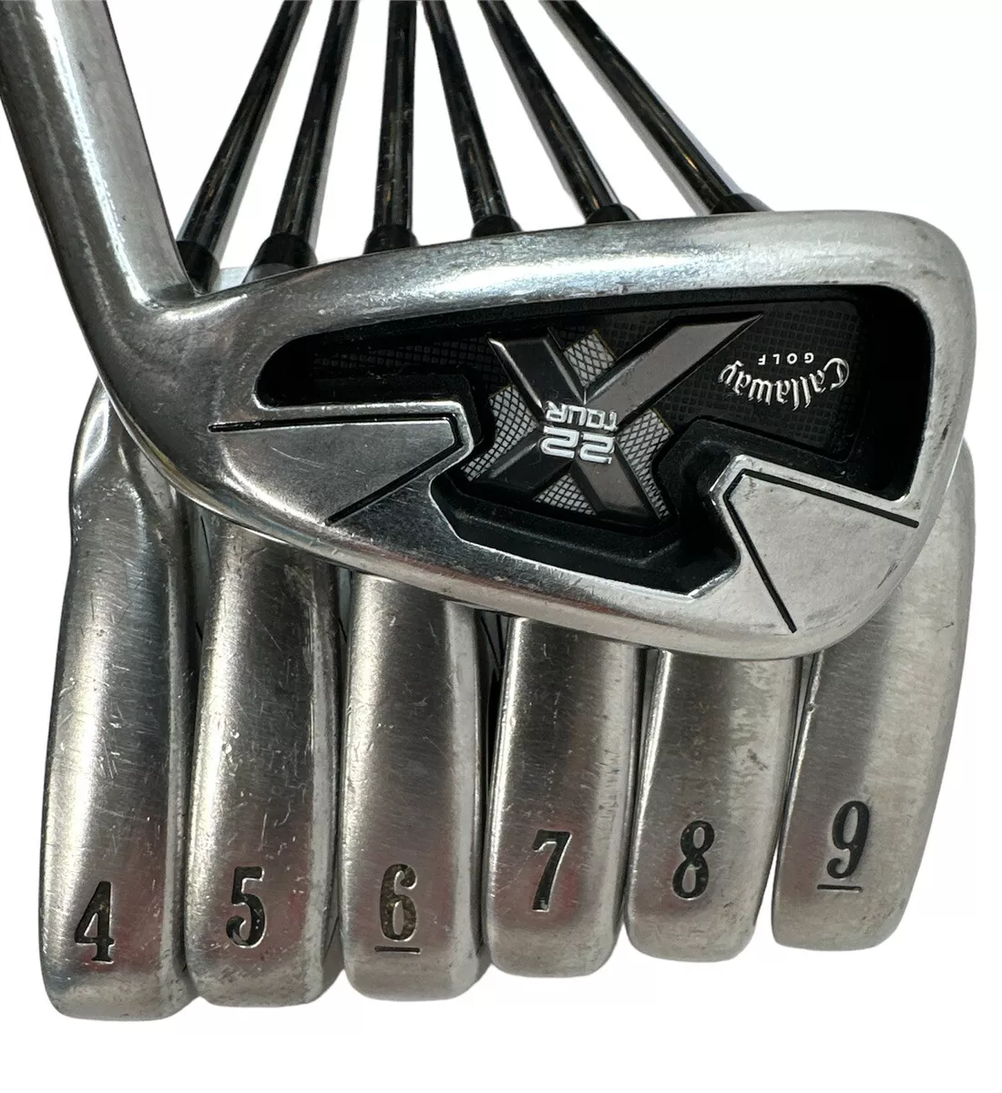 Callaway X22 Tour Iron Set Golf Clubs 3,4,5,6,7,8,9 Steel Shafts