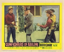 GUNFIGHTERS OF ABILENE Original US Lobby card 6 Buster Crabbe Barton MacLane