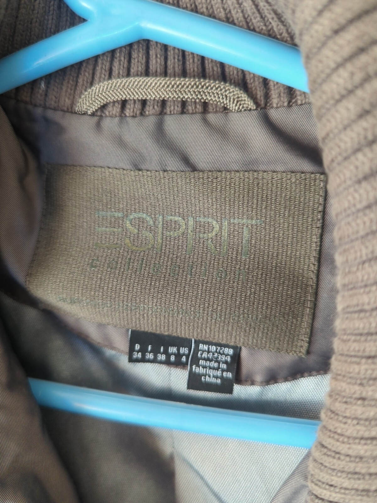 esprit pure performance outerwear jacket Olive Gr… - image 3