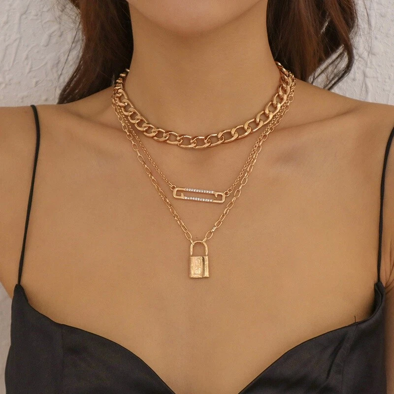 Padlock necklace best sale ebay