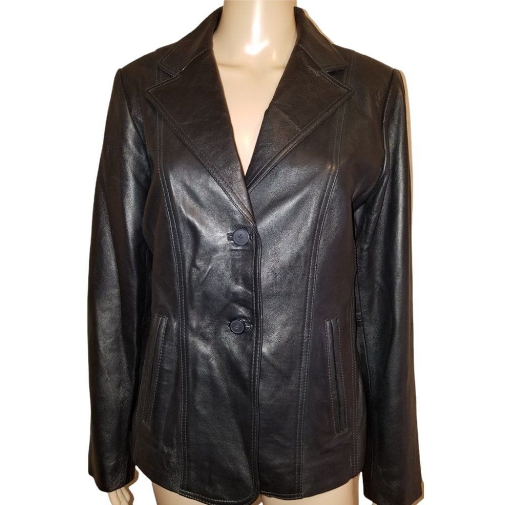 Leather Jacket by Real Leather (Size L)-image