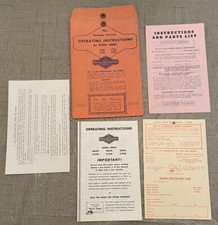 Vintage Briggs & Stratton Operating Instructions Booklet Envelope Warranty Card 