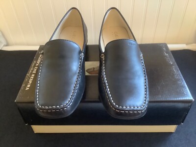 Geox women s shoes #995598, black leather slip on, size 9 NEW (#12)