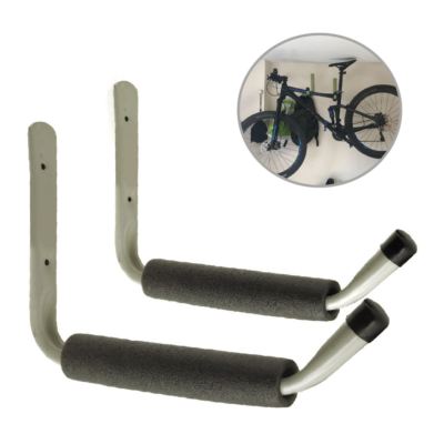 2 x riesige gepolsterte Wandhaken ideal für Mountainbikes, Kanus & Kajakboote