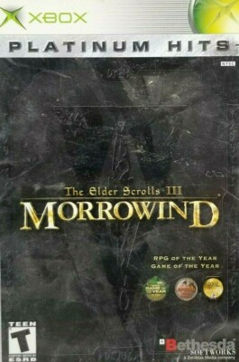 The Elder Scrolls III Morrowind Platinum Hits Microsoft Xbox, 2002 Complete (M1)