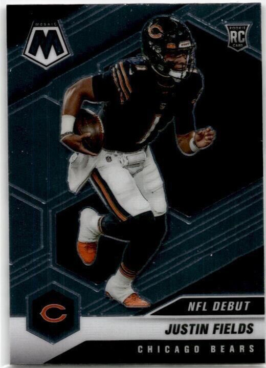 JUSTIN FIELDS RC 2021 PANINI MOSAIC NFL DEBUT ROOKIE