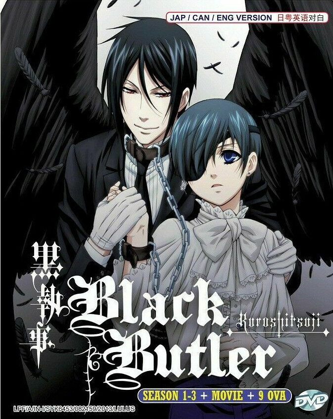 DVD Anime Black Butler Kuroshitsuji Season 1-3 (1-46End Movie +9