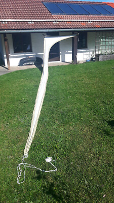 HMS easy stretch Sonnensegel Pos 5 weiß / olivgrün ca. 9x10,8x2,1m 3-Punkt Segel