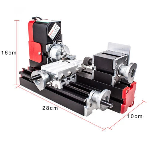CNC Metal Motorized Mini Lathe Machine 20000rev/min DIY Tools - Picture 3 of 4
