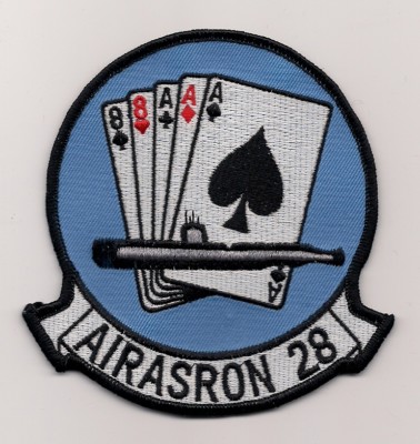 AIRASRON VS-28 GAMBLERS 4.5 inch CARRIER BASED ASW SQUADRON patch