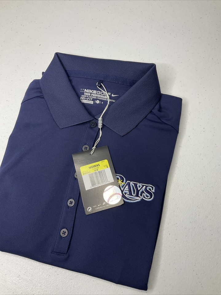 Nike Tampa Bay Rays Polo Shirt Golf Tour Performance DriFit MLB 640343