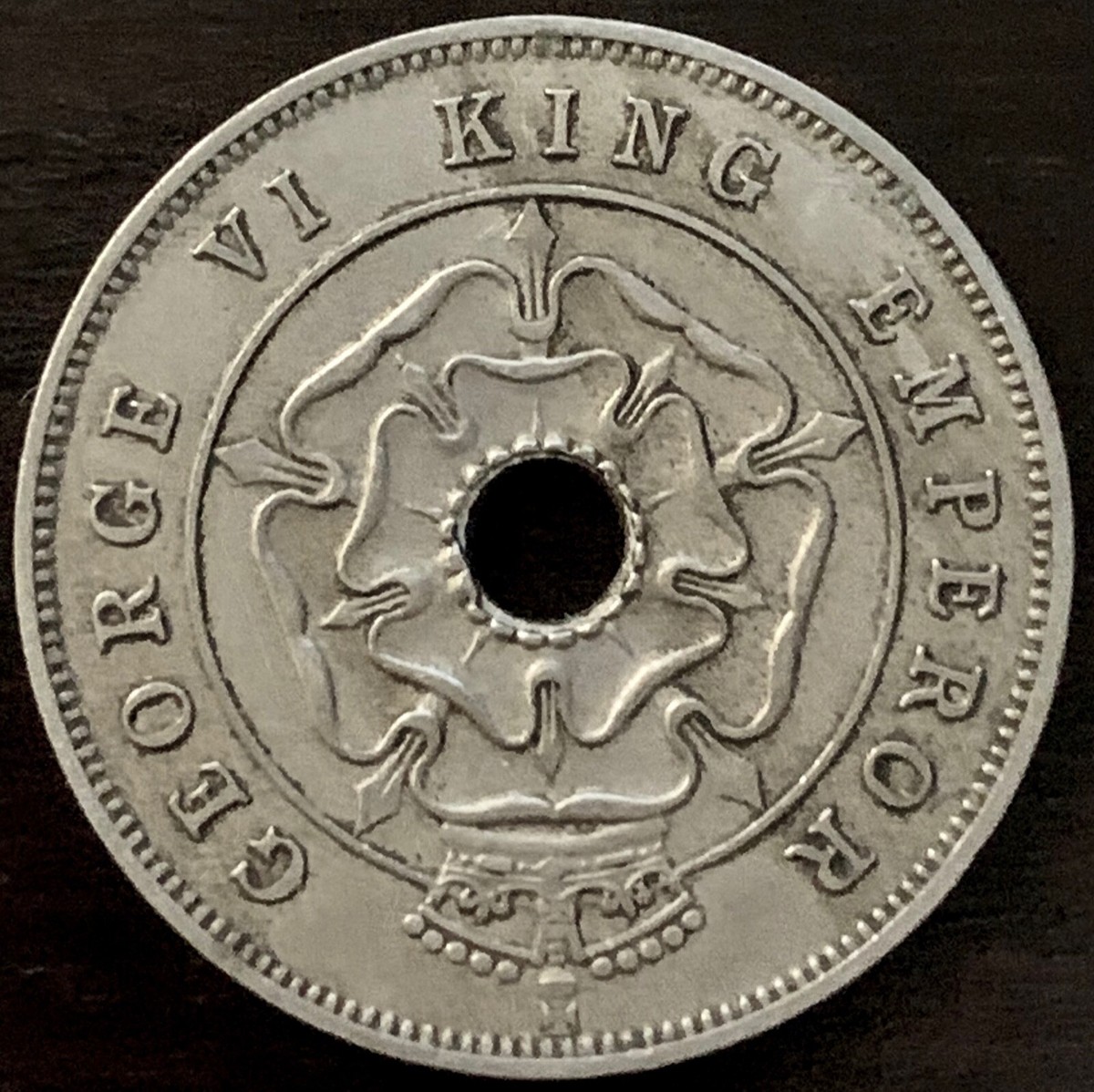 SOUTHERN RHODESIA 1 PENNY 1939 KING GEORGE VI SCARCE DATE AFRICAN