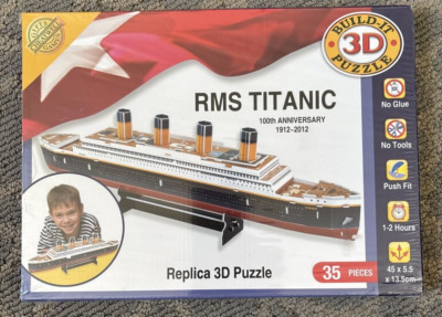 RMS Titanic Build-It 3D Puzzle 35 Pieces - Cheatwell Games Cubicfun