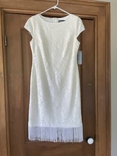 Jessica Howard Size 8/Ivory Dress Cocktail -Wedding