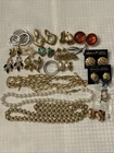 Vintage All Signed Costume Jewelry Lot Monet Trifari Napier Joan Rivers
