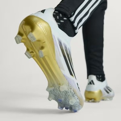 adidas F50 Elite Laceless FG Mens Soccer Cleats White Gold