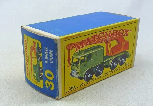 Lesney Matchbox Toys MB30c 8 Wheel Crane Truck ORIGINAL Empty E4 Type Box