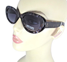 ANNE KLEIN Multicolor Translucent Plastic Frame Oval Sunglasses AKS1018CE-428