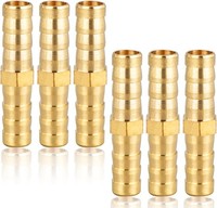Schlauchverbinder 8Mm Messing 6 StüCk Gerader Widerhaken TüLlenverbinder Fitting