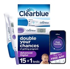 Clearblue Advanced Digital Ovulation Test Kit 16 Ct ADOT 16