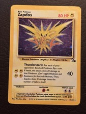 Zapdos (15) Unlimited Holo Rare Fossil 15/62 MP on eBay