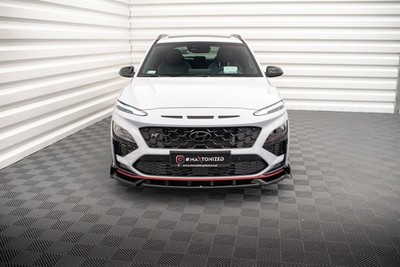 Maxton Design Frontlippe V.1 passend für Hyundai Kona N Mk1 schwarz Hochglanz