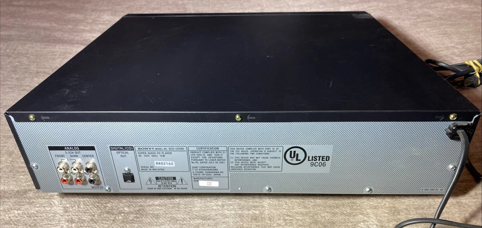 Reproductor de CD multidisco Sony SCD-CE595 Super Audio - Probado sin control remoto - Con manual Foto 2 de 3